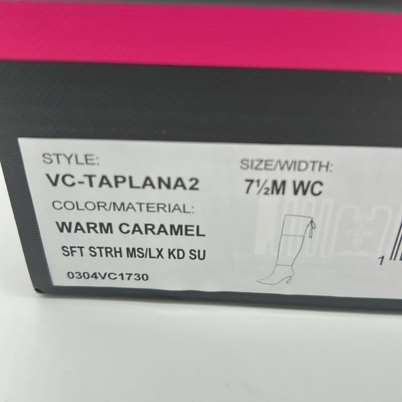 2270- Vince Camuto Taplana2 Over-the-Knee Boots Warm Caramel Size 7.5 M NWT - Picture 12 of 14